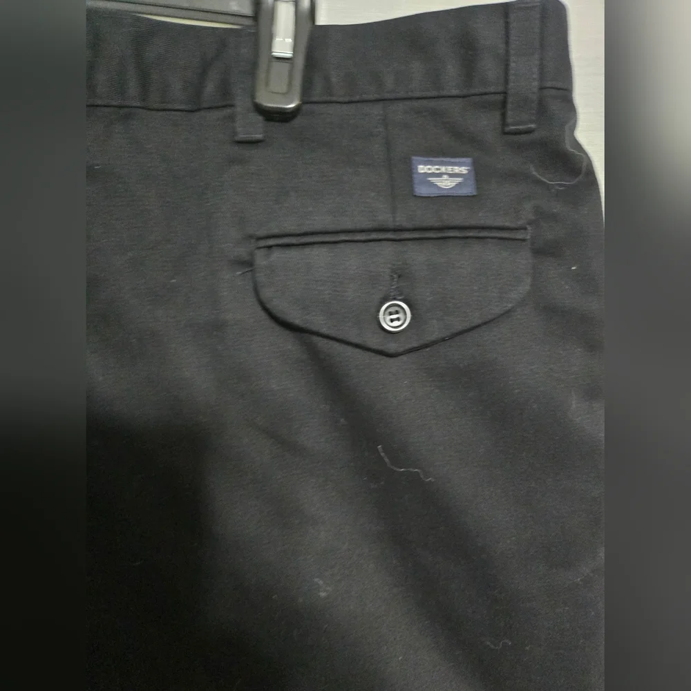 MENS Dockers Black Dress Pants Classic Straight-Leg
